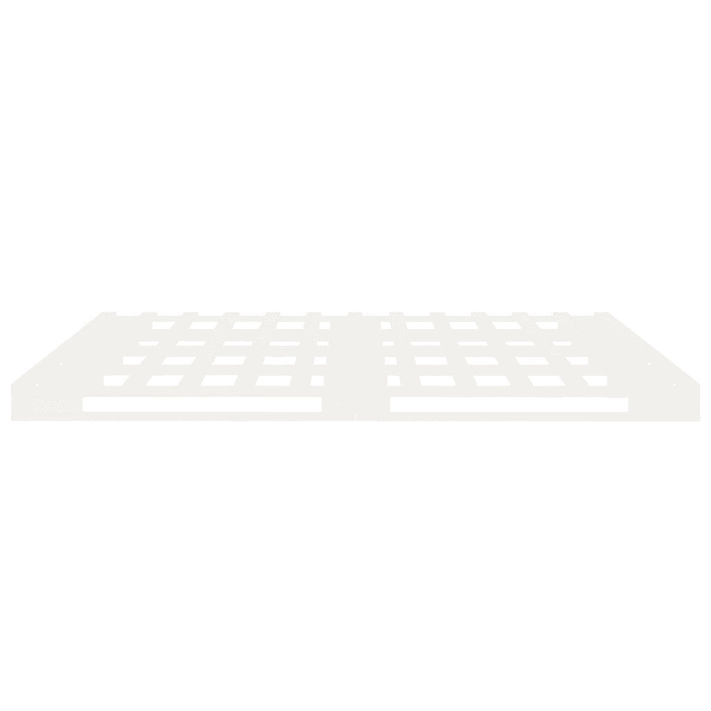 vidaXL Giroletto senza Materasso Bianco 180x200 cm Legno Massello Pino