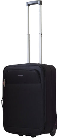 Trolley Valigia Bagaglio a Mano Morbida in Poliestere 2 Ruote Ravizzoni Spritz Nera