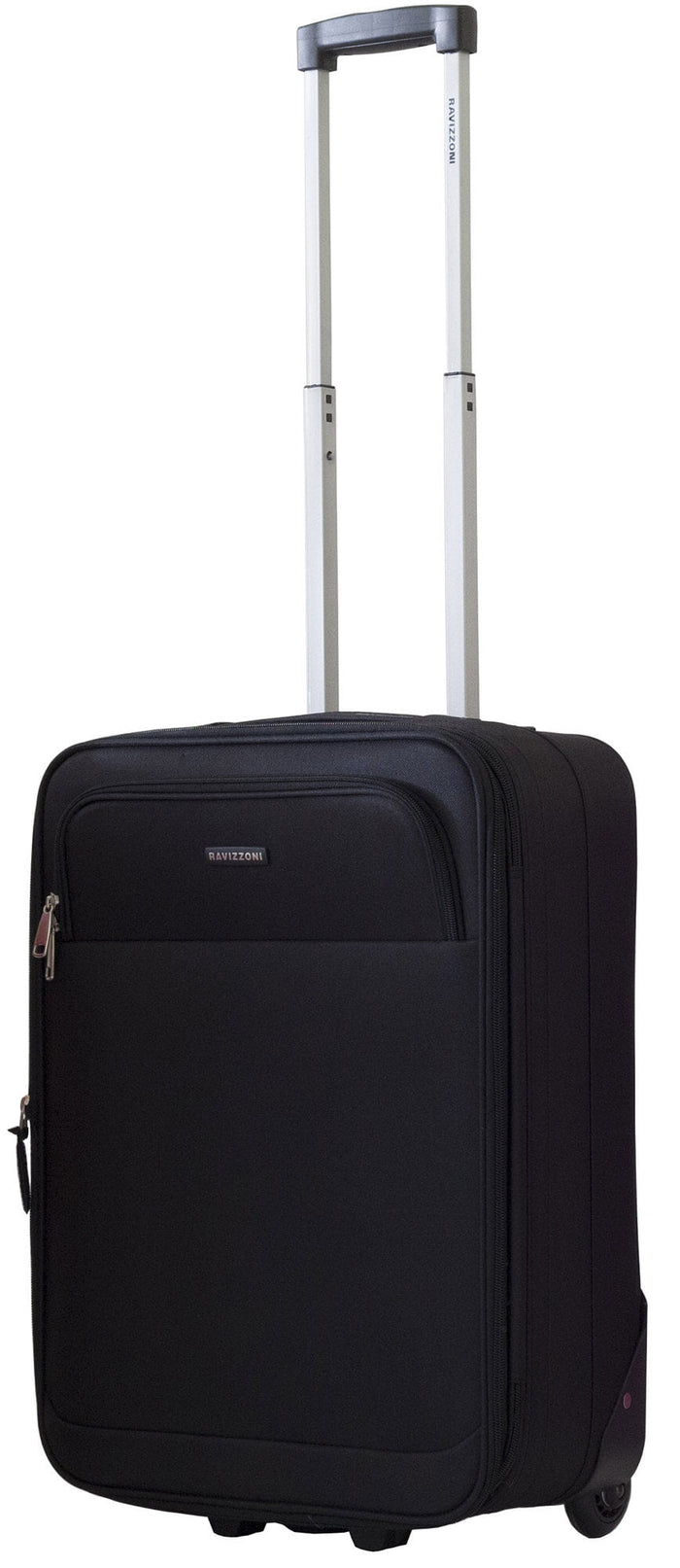 Trolley Valigia Bagaglio a Mano Morbida in Poliestere 2 Ruote Ravizzoni Spritz Nera
