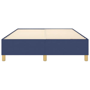 Struttura Letto a Rete a Molle Blu 140x190 cm in Tessuto 3120959