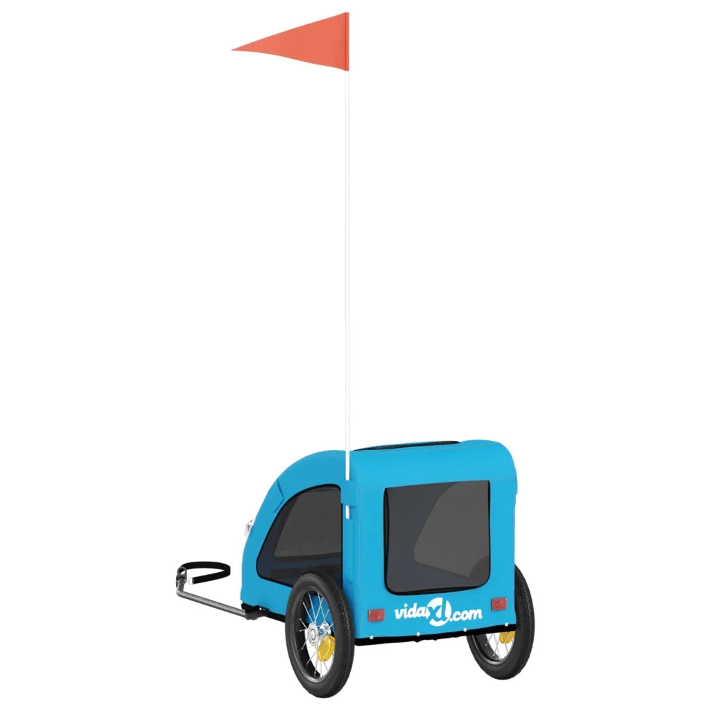 Rimorchio da Bici per Animali Blu Oxford e Ferro CFW3465699