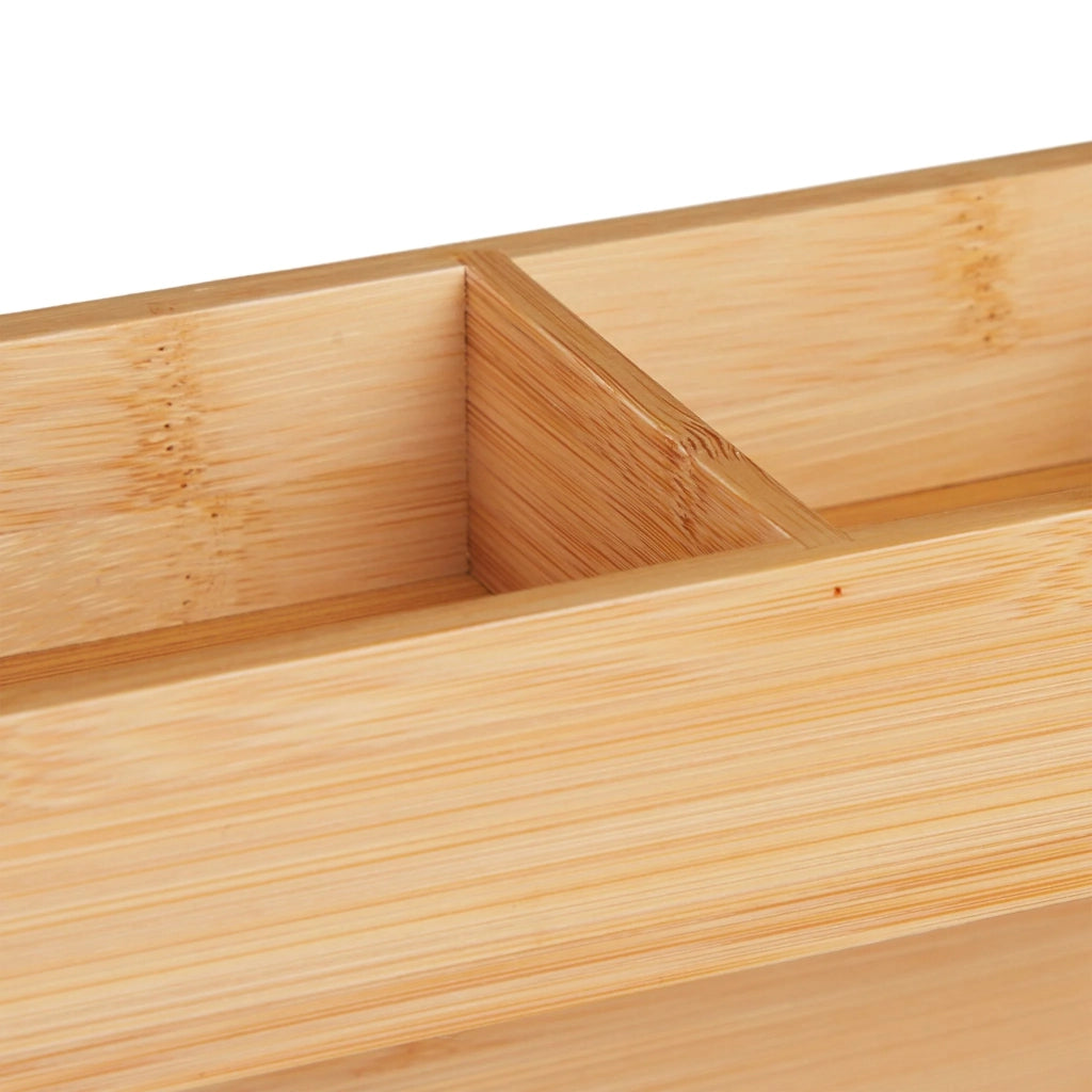 Pratico organizer per tè per bustine 9 scomparti 30 x 20 x 10 cm in bambù naturale 13_0014697