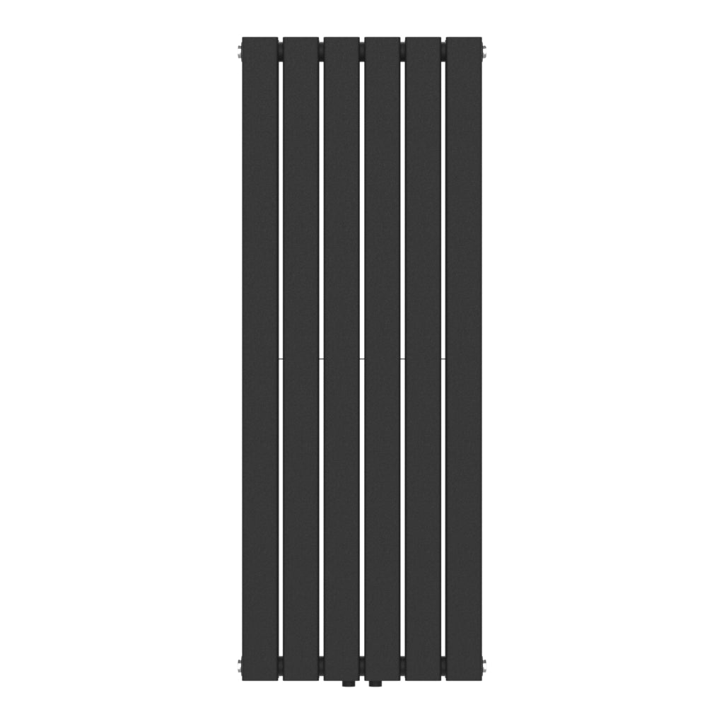 Termosifone Nore ad Acqua Calda Pannello Doppio con Elementi Piatti 120 x 45 cm Nero [neu.haus]
