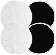 Set di 4 Polijstpads - 125 mm - Adatto per Diversi Superfici - Ideale per Auto - Schiuma Eccentrica