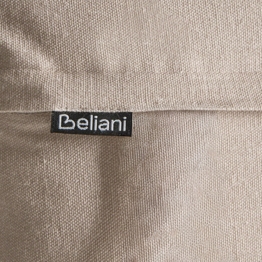 Set di 2 cuscini decorativi in tessuto di cotone bianco e beige con motivo floreale 45 x 45 cm