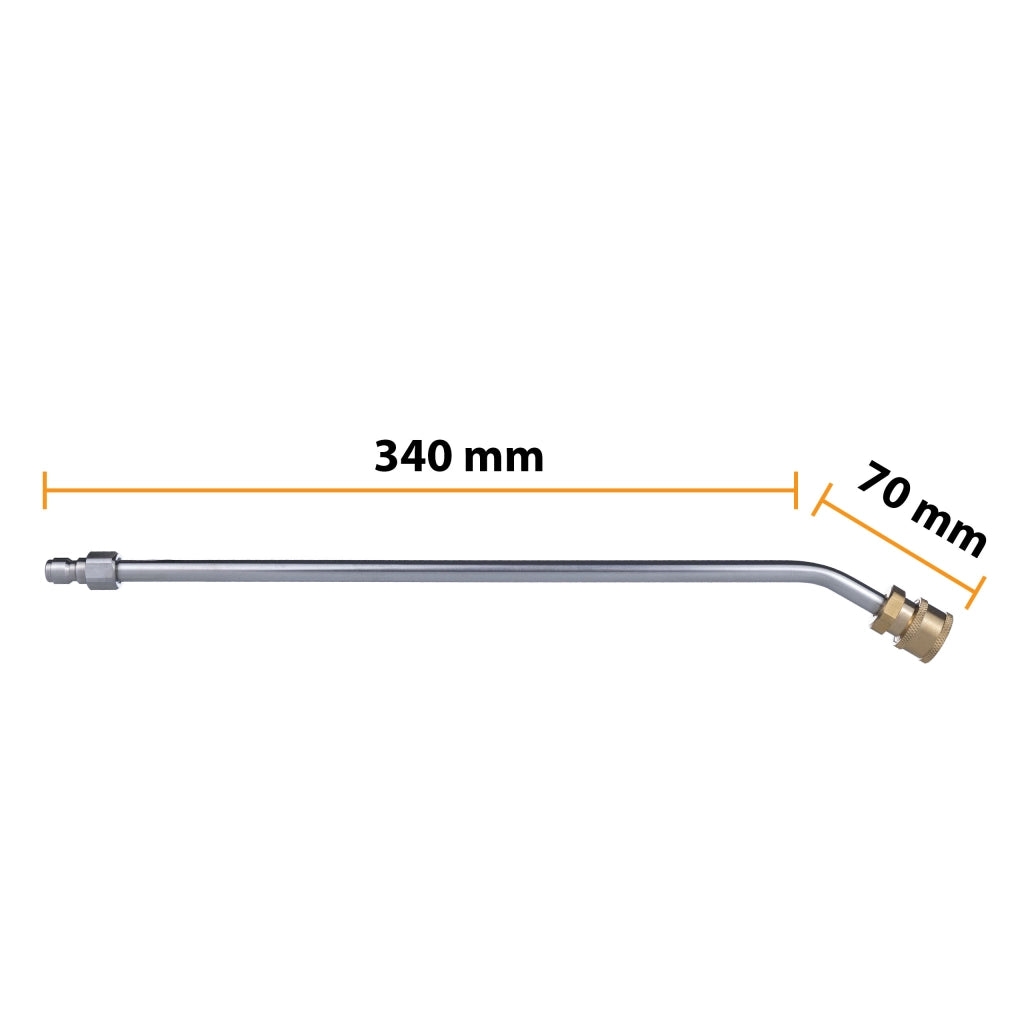 Lancia per Idropulitrice 1/4" 34 cm Angolata 30° – Alta Qualità, Pressione Max 250 bar, Compatibile con Rosfix, Lavor