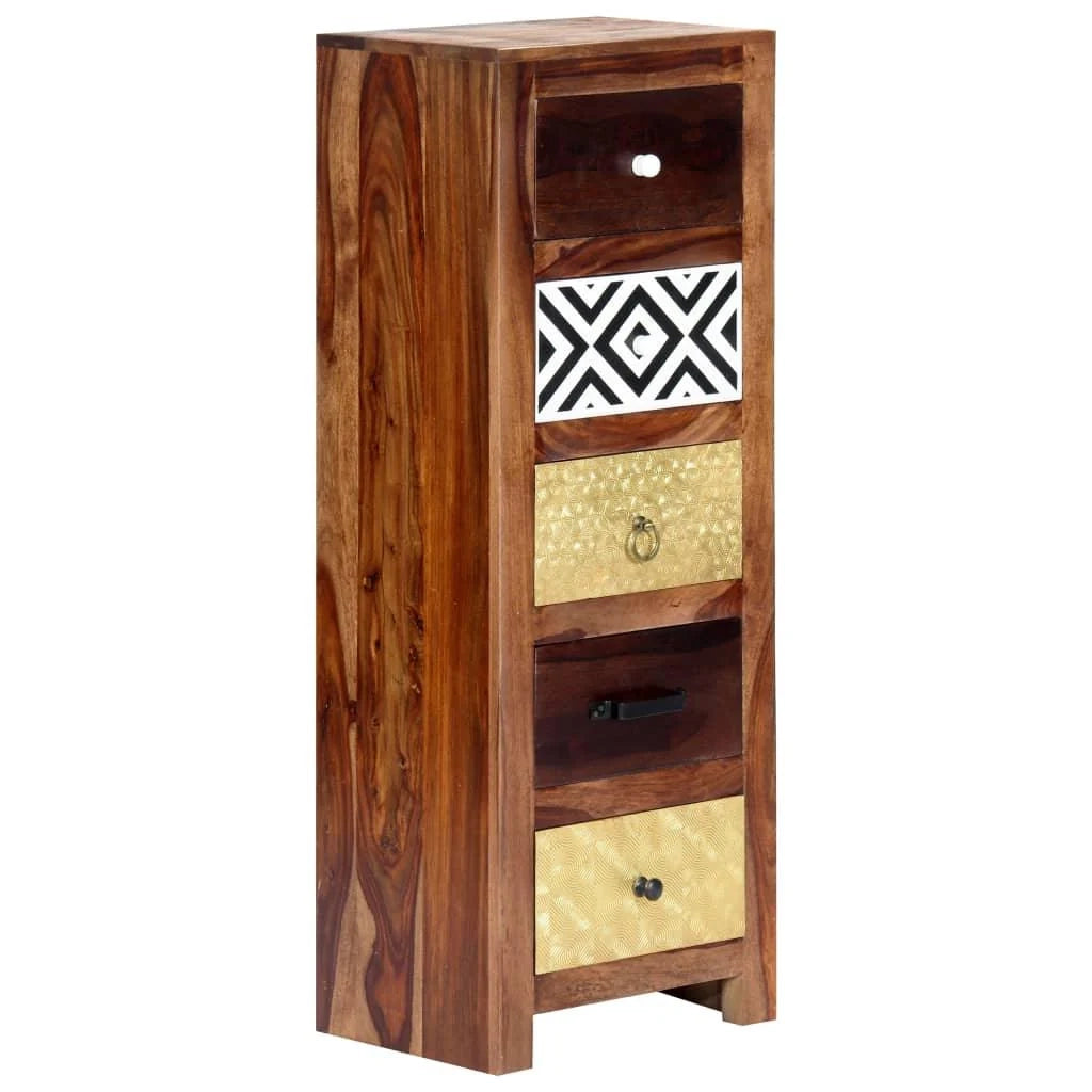 Buffet credenza mobiletto consolle mobile contenitore laterale 110 cm legno massello 4402053