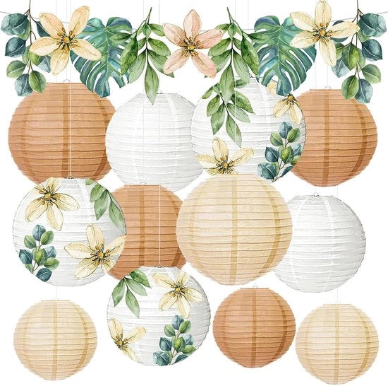 Lampioni decorativi per festa di giardino e matrimonio - Set da 13 pezzi