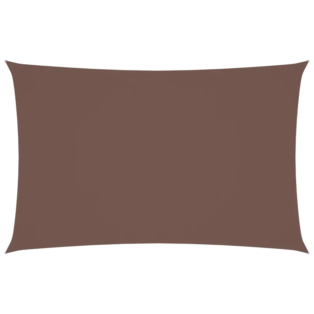 Parasole a Vela Oxford Rettangolare 2x4,5 m Marrone 135808
