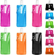 Ottiche da acqua riutilizzabili, 6 pezzi, 500 ml - Flessibili e riutilizzabili per sport all'aperto e avventura