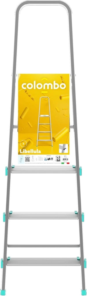 Scala a 4 gradini ultraleggera e stabile ideale per casa mod.Libellula COLOMBO