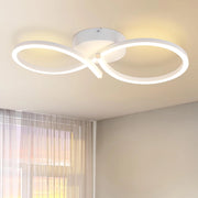 ZMH Lampada da soffitto plafoniera LED moderna bianca 24W 8 forme per soggiorno corridoio