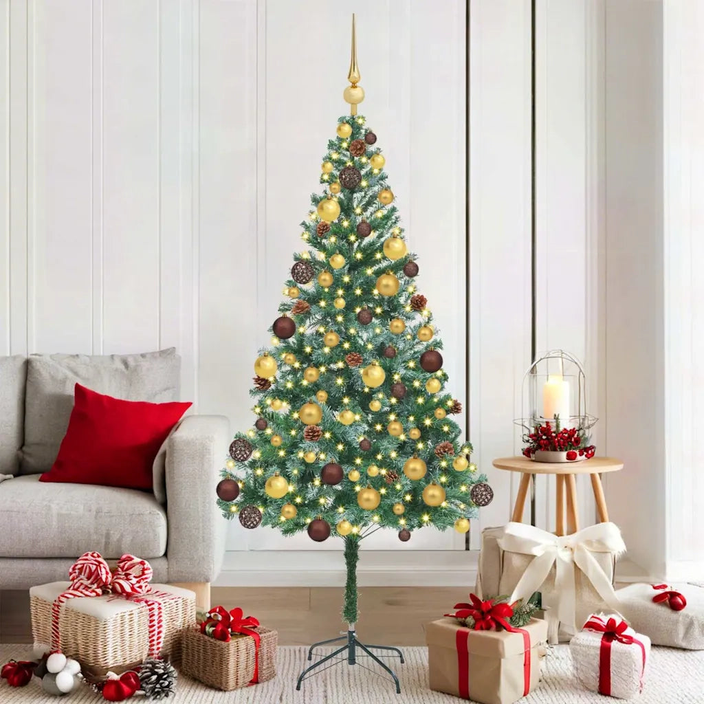 Albero di Natale artificiale Verde 180 cm PVC e Acciaio 3396711