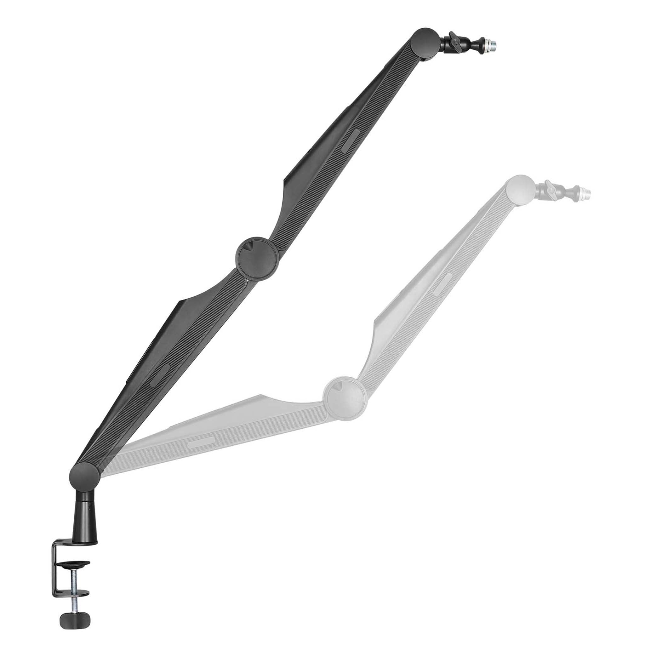 Asta microfono da tavolo 80cm Braccio snodabile per microfoni da 3/8" e 5/8"