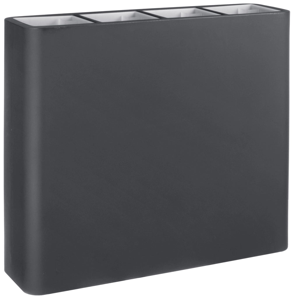 Vaso 90x27x77 cm in Polietilene Divio WR 80 Antracite