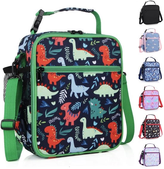 Lunchbox Geïsoleerde per bambini, termica con cintura regolabile per picnic, per adulti, bambini, donne, uomini, ragazzi, ragazze, scuola, lavoro
