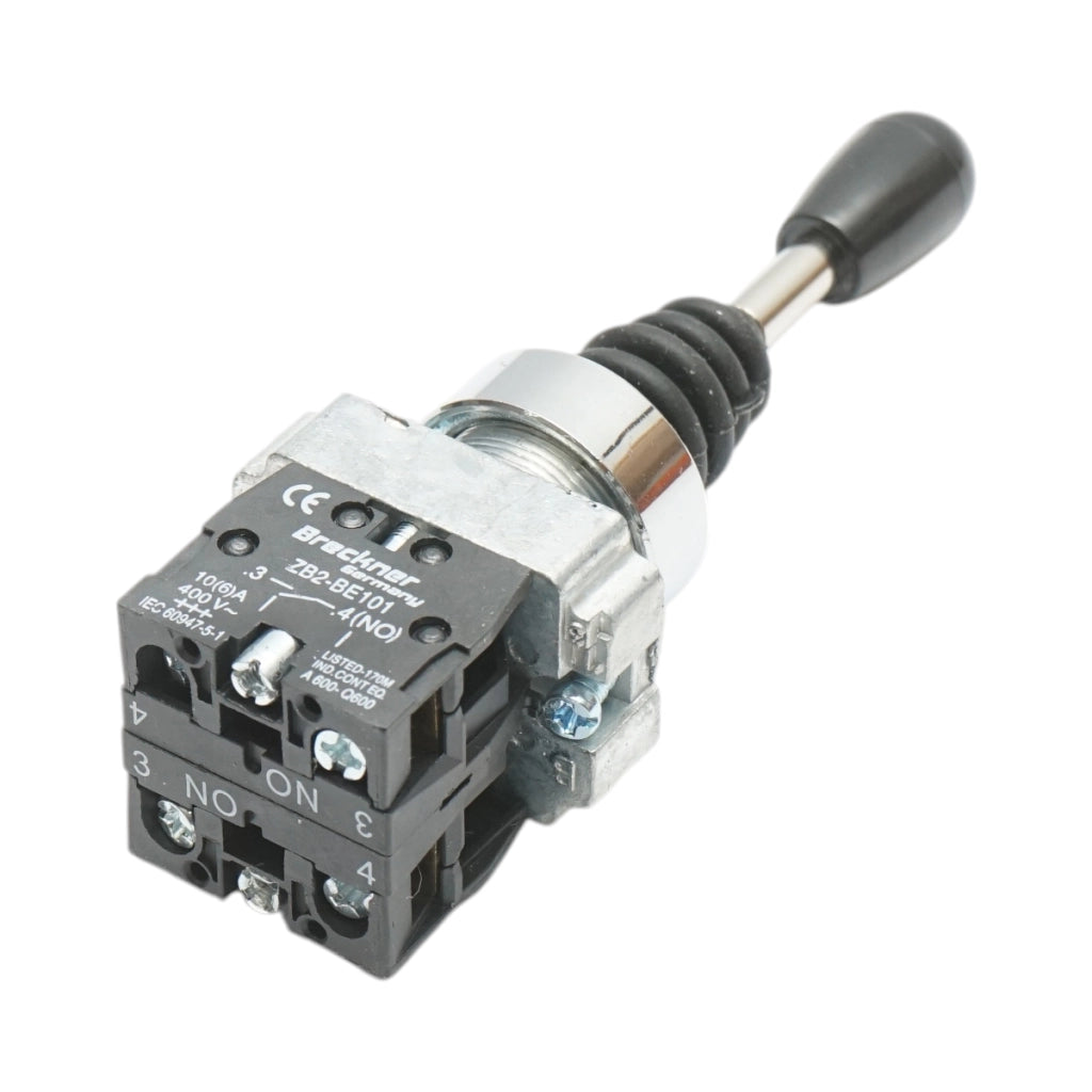 Interruttore a joystick 2 posizioni con ritorno 2NO, 400V/10A Breckner Germany