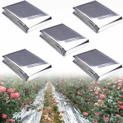 Film Riflettente per Piante Pack da 5, 210 x 120 cm - Folio di Riflessione per Giardino - Incrementa Effettivamente la Crescita delle Piante - Film Riflettente Mylar.