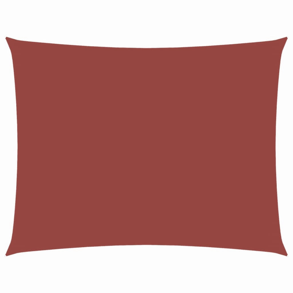 Parasole a Vela Tessuto Oxford Rettangolare 2,5x4,5m Terracotta cod mxl 126440
