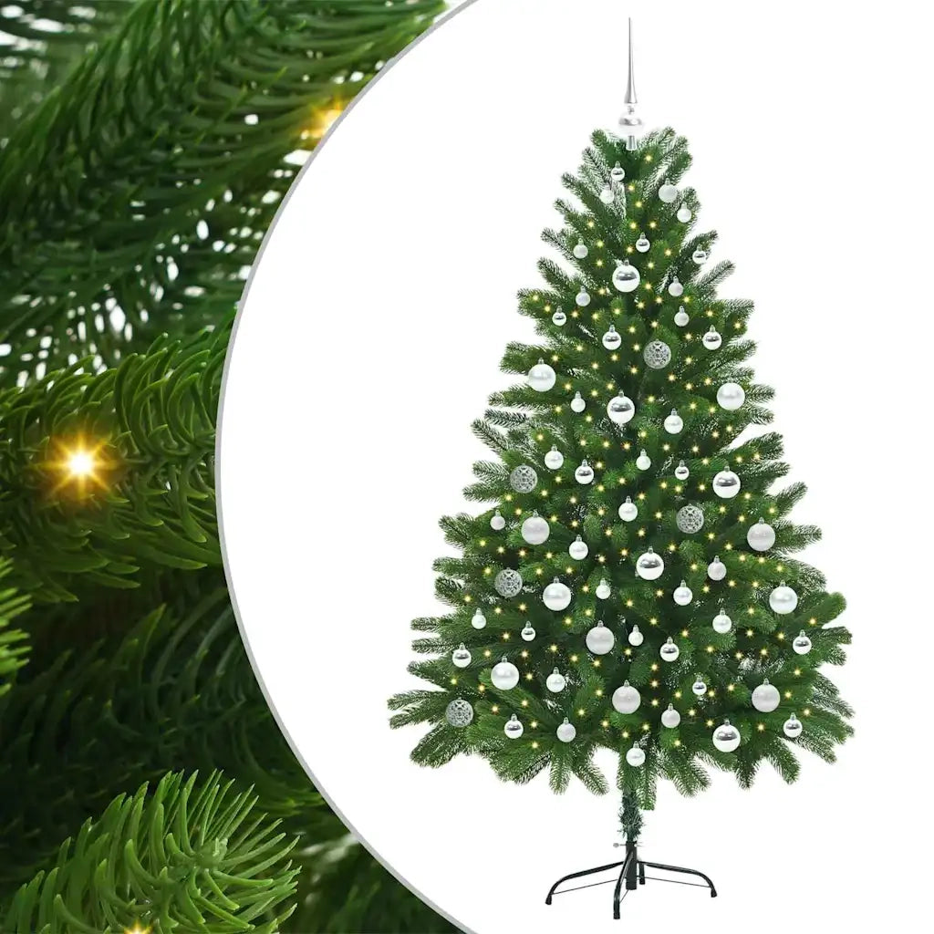 Albero di Natale con 300 LED con supporto Verde 180 cm PE 3396336