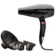 GA.MA Phon Pluma 5500 Ion, 2400 W, Motore AC a Lunga Durata, Tecnologia Ioni, Anti Crespo, Per Capelli Lucenti e Sani, 6 Combinazioni di Temperatura e Velocità, Cool Shot, 2 Bocchette e 1 Diffusore
