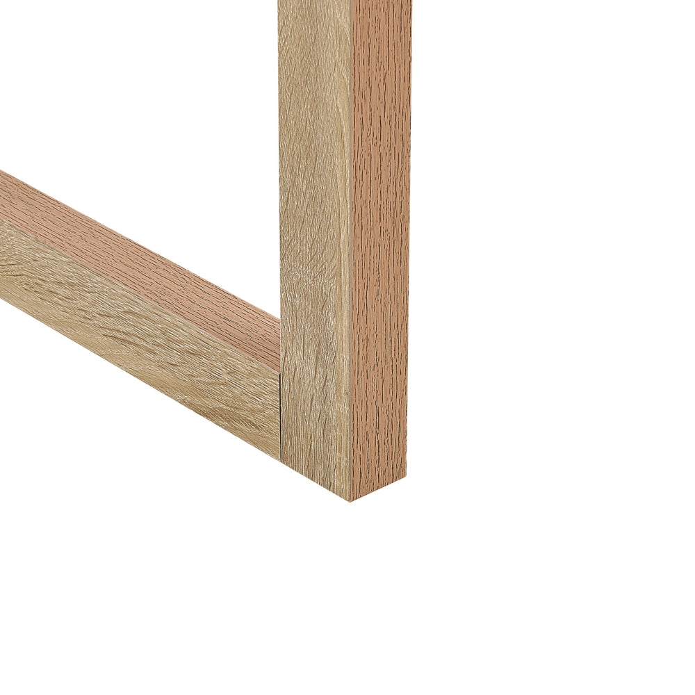 Scrivania da casa in legno bianco 110 x 50 cm cassetto portaoggetti in legno chiaro design minimalista