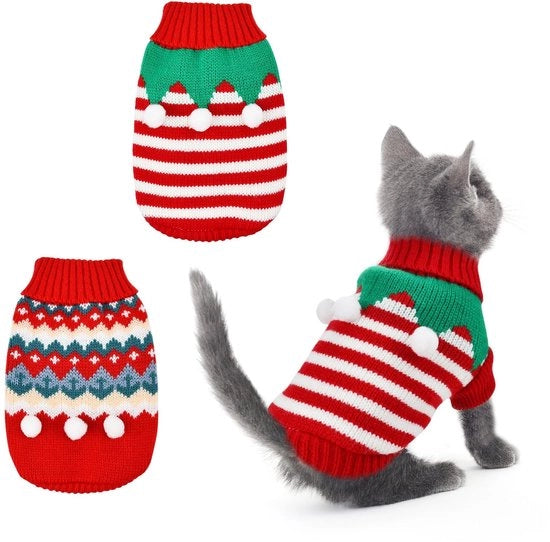 Costumi da Natale per cani - 2 set di abiti per gatti e cani