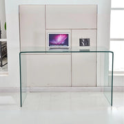 Tavolo scrivania Tamerice in vetro temperato 125x70x75 cm.
