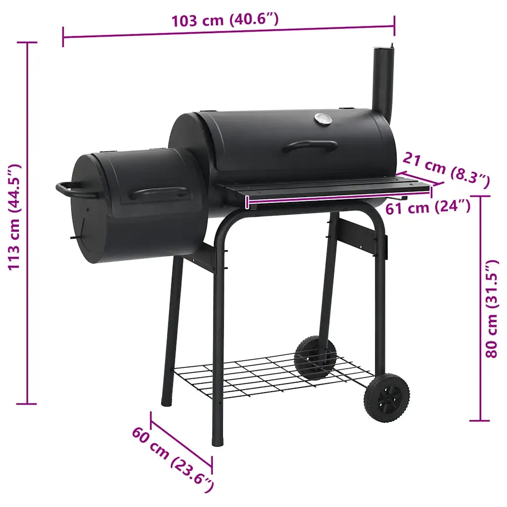 Barbecue Classico Affumicatore a Carbonella CFW1090196