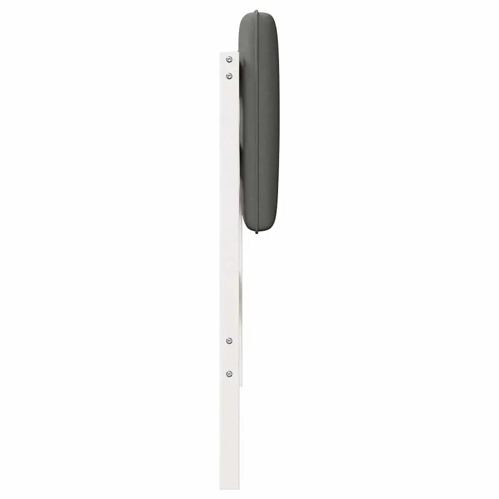Testiera imbottita Bianco e grigio chiaro 75 cm Pino massello