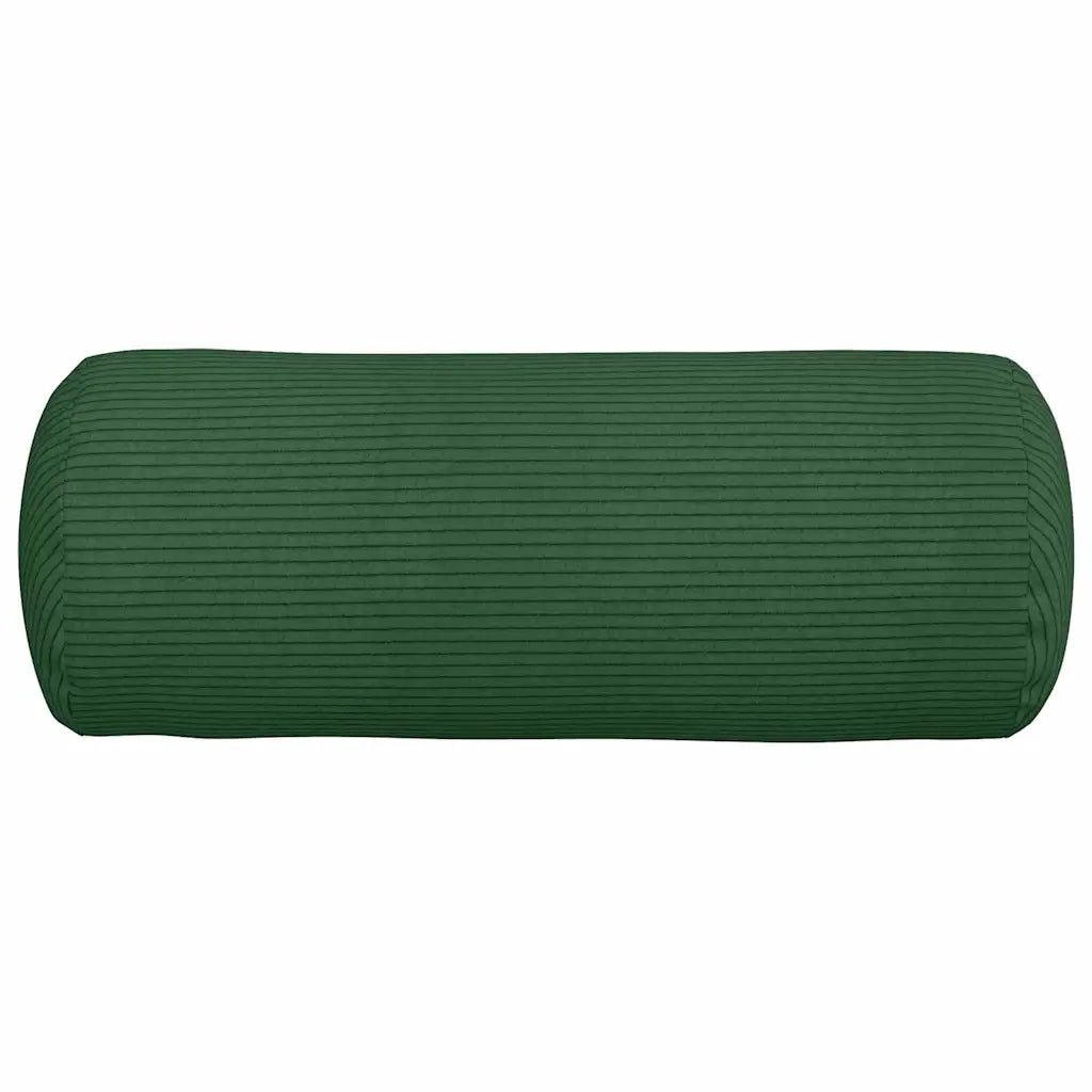 Cuscini a rullo 2 pcs Verde Scuro Ø 15 x 40 cm Tessuto in Cords