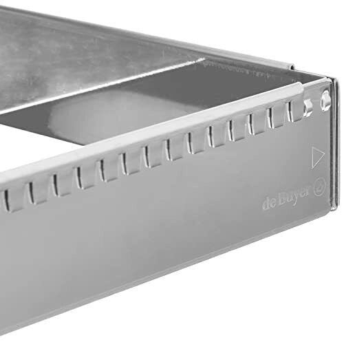 De Buyer 3013.20 Stampo per Torta Regolabile in Acciaio Inox da 20x20 cm a 37x37 cm Altezza 5 cm colore Acciaio inox