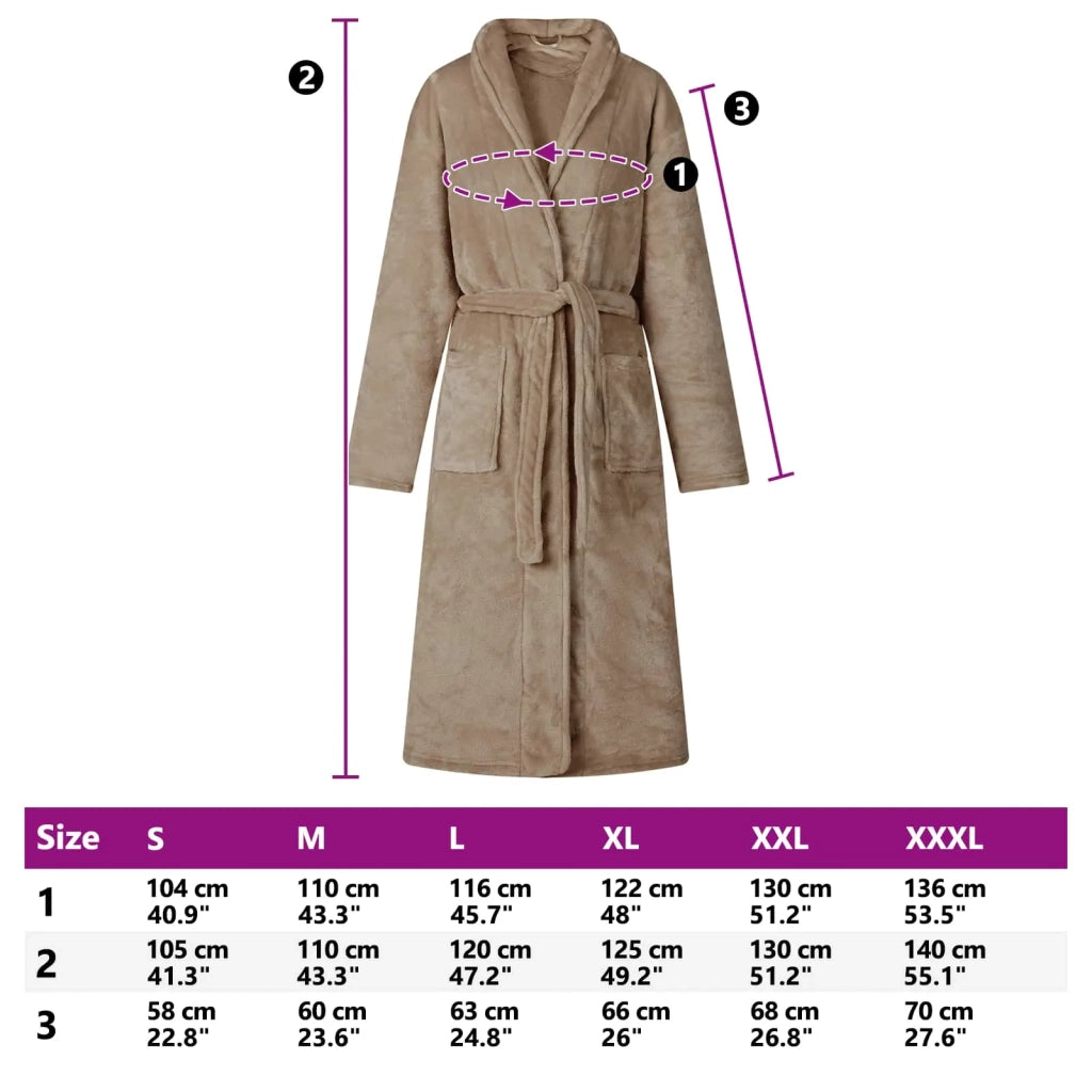 Accappatoio senza Cappuccio Cammello xl Flanella CFW7039277