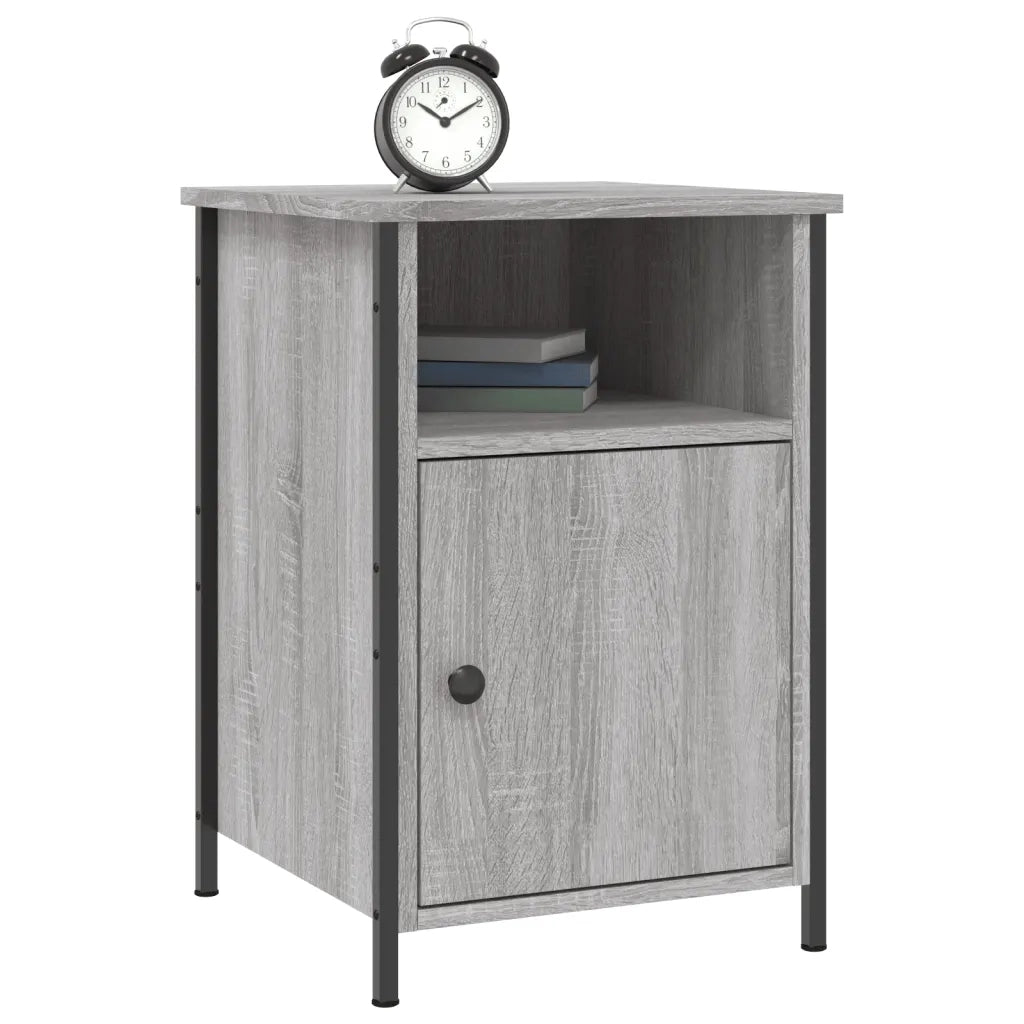 Comodino-Tavolino da notte Grigio Sonoma 40x42x60 cm in Legno Multistrato 214231