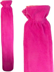 Bottiglia d'acqua calda con piumino lungo - Fucsia - Calore extra