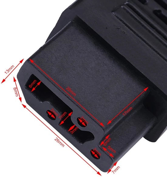 Macchina da cucire Pedale di velocità Pedale in plastica/metallo Alimentatore EU - 13,5 x 9 cm - 220V Tensione