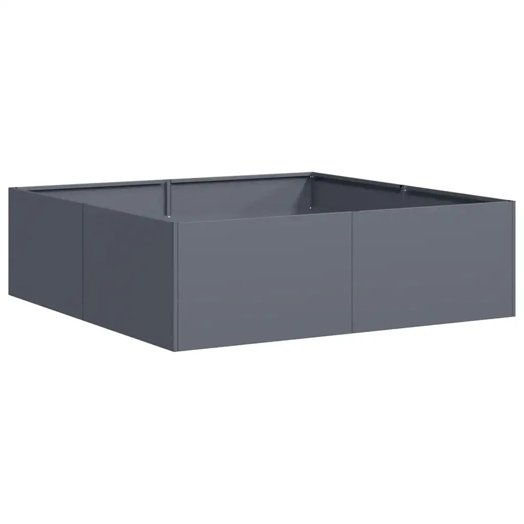 Fioriera Antracite 100x100x30 cm in Acciaio 860810