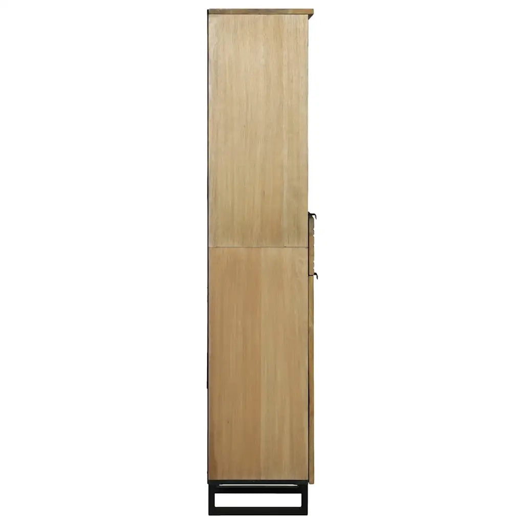 Armadio per Lavabo da Bagno-Armadietto da bagno-Mobiletto da bagno con porta Marrone 38 x 33 x 160 cm