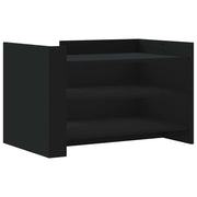Tavolino da salotto | Tavolino da caff¨¨ | Tavolino da Soggiorno Nero 80x50x50 cm in Legno Multistrato