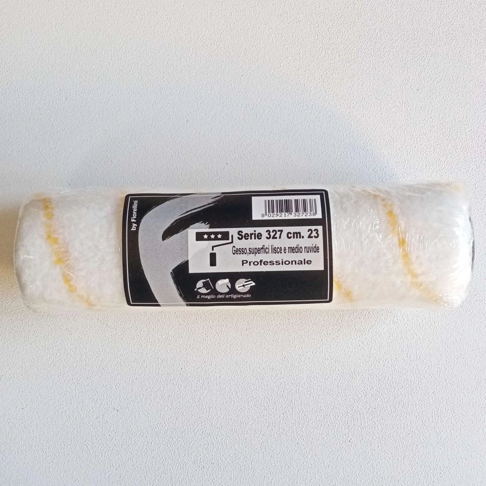 Fiorellini rullo nylon da 23cm senza manico per l' applicazione di idropitture lavabili e smalti
