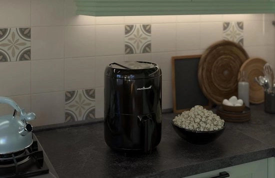 Friteuse elettrica compatta per 2 persone - 6 modalità preimpostate - schermo tattile - 1030 W - capacità di carico alimentare 1,5 kg - 1,6 l - nero