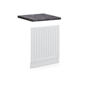 Pannello frontale Fame-Line Bianco rustico/Bianco 60 cm, PL Antracite Vicco