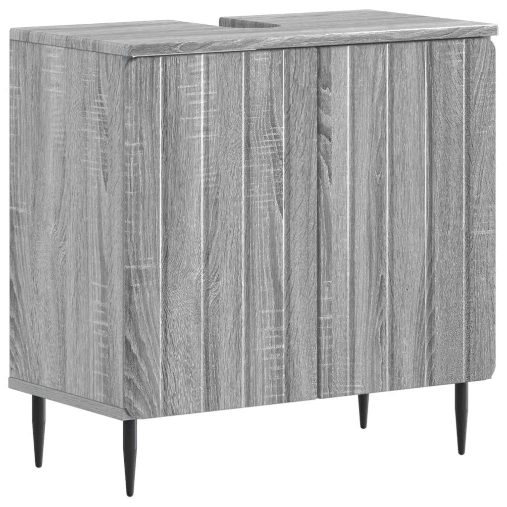 Armadio per Lavabo da Bagno ZWOLLE Sonoma grigio 896351