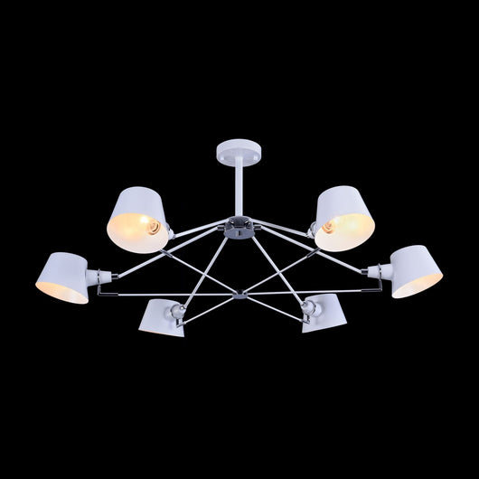 Lampadario Modern in Metallo Abigail Bianco