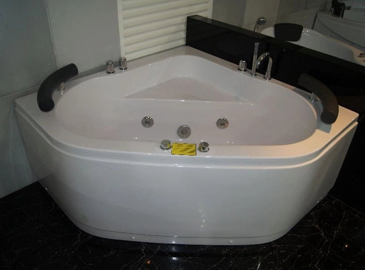 Vasca da bagno idromassaggio angolare 130x130x60cm Relpunt Takry
