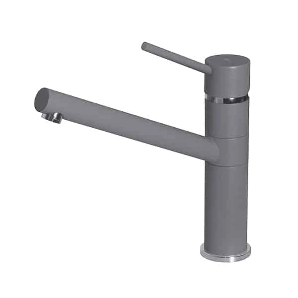 Rubinetto Miscelatore Cucina Elleci Sava Metaltek Grigio Titanium MMKSAV73