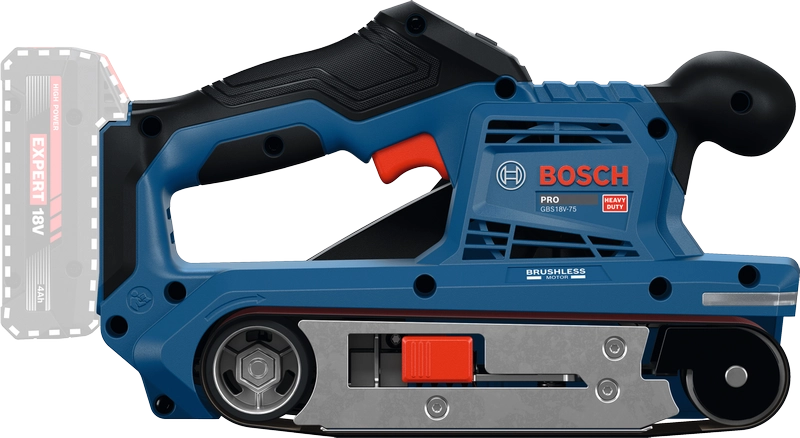 Levigatrice a nastro Bosch GBS 18V-75 Professional 18V brushless – compatta