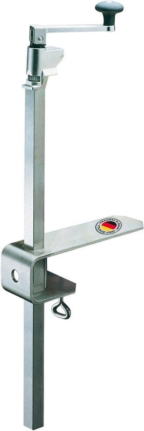 Montaggio di tavolo con apri viti professionale - 84 cm di lunghezza - acciaio/acciaio inossidabile