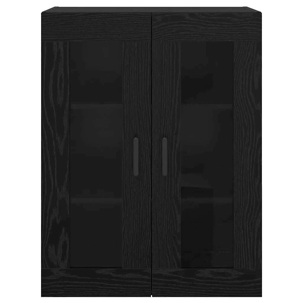 vidaXL Armadi da Muro 2 pcs Rovere nero 69.5 x 34 x 90 cm