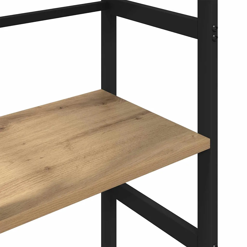 Libreria-Scaffale per Libri-Mobile di Stoccaggio Rovere artigianale 40 x 29,5 x 81 cm Legno multistrato